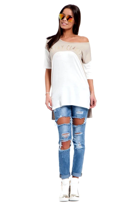 Oversized Blouse With Print
