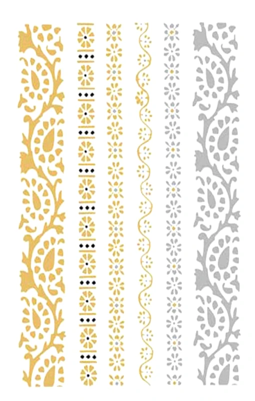 Gold Temporary Tattoo