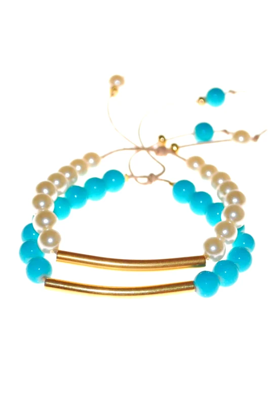 Set Handmade Stones Bracelet