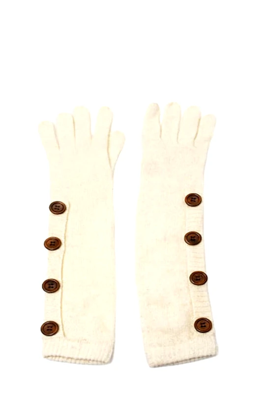 Gloves Knitted Buttons