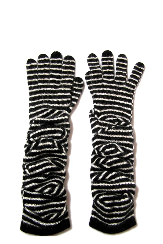 Long Striped Gloves
