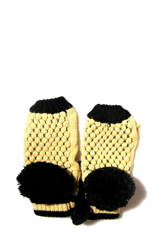 Gloves Cut Black Tassel