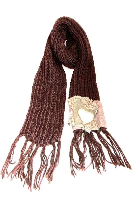 Handmade Chunky Heart Scarf