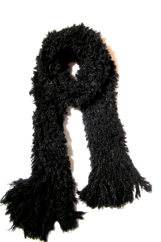 Fluffy Knit Scarf