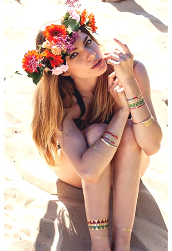 Fashion Colorful Flash Tattoos