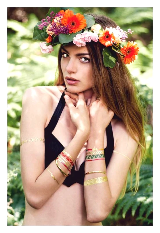 Fashion Colorful Flash Tattoos