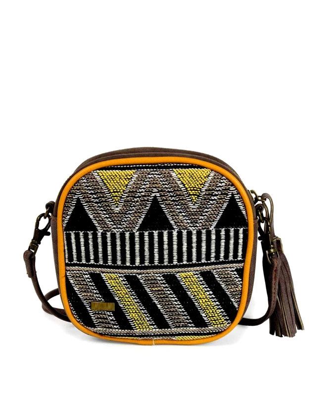 Yellow Ethnic Fabric Bag