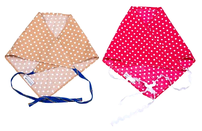 MANTHΛΙ ΦΟΥΞΙΑ KAI ΜΠΕΖ ΜΕ ΛΕΥΚΑ ΠΟΥΑ ΚΑΙ ΚΟΡΔΕΛΑΚΙ, ΒΑΜΒΑΚΕΡΟ, ΤΡΙΓΩΝΙΚΟ &quot;ALEX KATSAITI X STYLISHIOUS&quot;