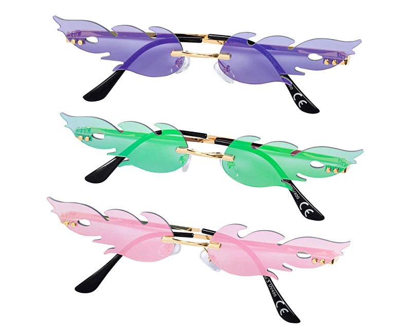 ΓΥΑΛΙΑ ΗΛΙΟΥ, ΜΕΤΑΛΛΙΚΑ ΣΕ ΣΧΗΜΑ &quot;ΦΛΟΓΑΣ&quot;, ΧΡΥΣΟ ΣΚΕΛΕΤΟ ΜΕ ΡΟΖ Ή ΠΡΑΣΙΝΟ Ή ΜΩΒ ΦΑΚΟ &quot;ALEXSUNNIES BY ALEXANDRA KATSAITI&quot;