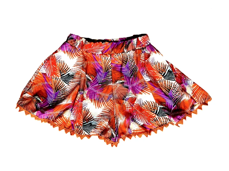 ΣΟΡΤ ΦΑΡΔΥ ΜΕ ΤΡΟΠΙΚΟ ΕΜΠΡΙΜΕ ΣΕ ΑΠΟΧΡΩΣΕΙΣ ΜΩΒ-ΦΟΥΞΙΑ-ΠΟΡΤΟΚΑΛΙ &quot;ALEX KATSAITI X STYLISHIOUS&quot;