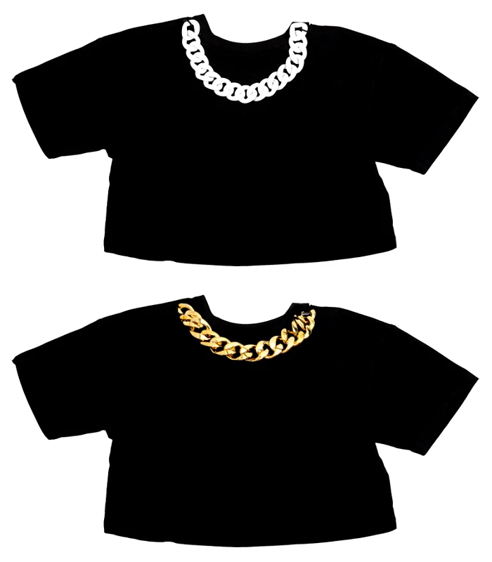 T-SHIRT ΜΑΥΡΟ, OVERSIZED ΜΕ ΧΡΥΣΗ Ή ΛΕΥΚΗ ΑΛΥΣΙΔΑ &quot;ALEX KATSAITI X STYLISHIOUS&quot;