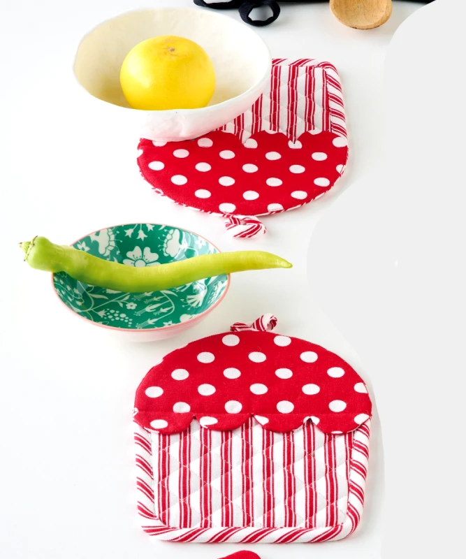 KENTIA Cupcake σετ 2 τεμ πιαστρεσ κουζινασ 17x25