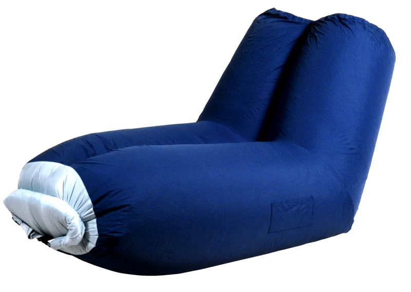 LIANOS Μπλέ Φουσκωτή Πολυθρόνα Παραλίας 178 x 82 x 98(h)cm