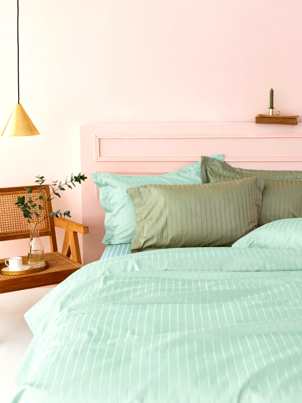 Palamaiki Σετ Υπέρδιπλα Σεντόνια 240x270 Sateen Riga MINT