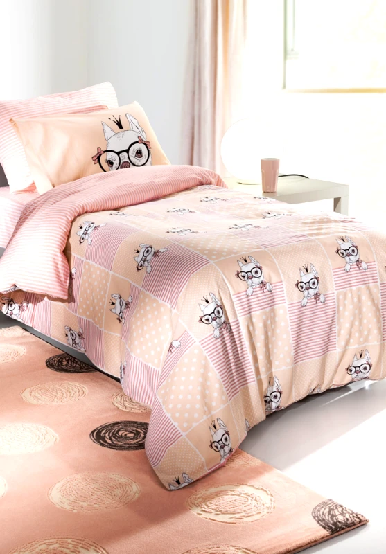 Saint Clair Σεντόνια σετ 3τμχ ROSIE Pinky 160X260