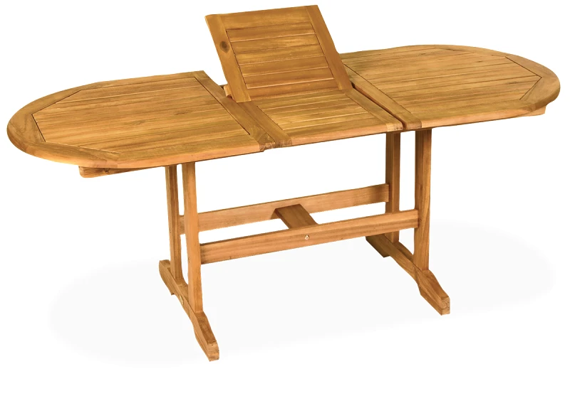 LIANOS Ξύλινο Επεκτεινόμενο Τραπέζι Acacia Wood 150 + 50 = 200 x 90 x 72(h)cm