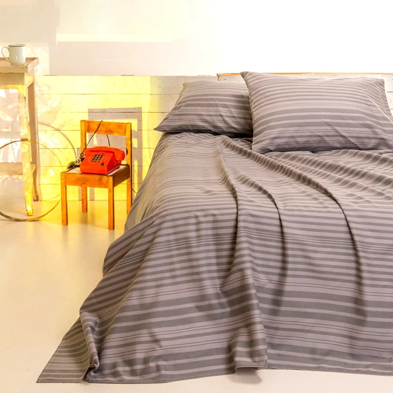 MELINEN Σεντονι μονο stripe grey urban line mixology (170χ270), melinen