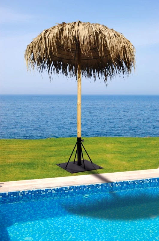 KATOIKEIN DECO Στρογγυλή Ψάθινη Ομπρέλα Με Ξύλινο Κορμό Φ200 x 300(h)cm