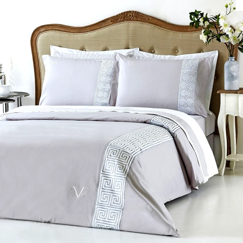 SB Home Παπλωμatoθηκη (230χ250) +2 μαξ/κεσ oxford-greek key grey, sb home