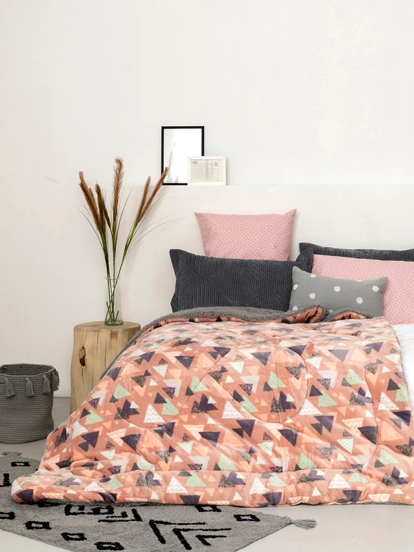 Palamaiki Κουβερτα Υπέρδιπλη 220x240 BLAKE PINK