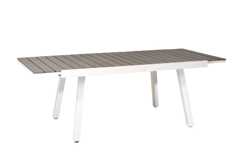 LIANOS Επεκτεινόμενο Τραπέζι Pollywood Με Αλουμίνιο Σκελετό 160+50=210 x 100 x 76cm