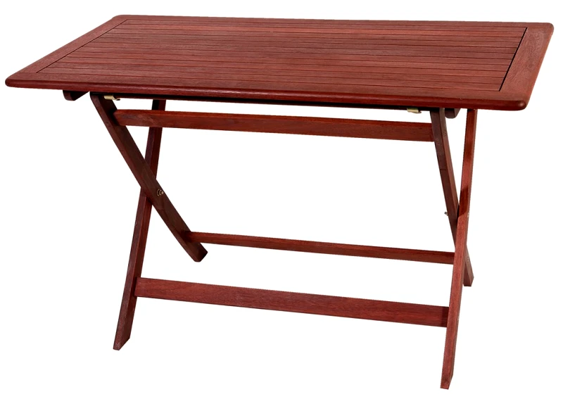 LIANOS Ξύλινο ,Παραλ/μο Πτυσσόμενο Τραπέζι Red Shorea 120 x 75 x 75(h)cm