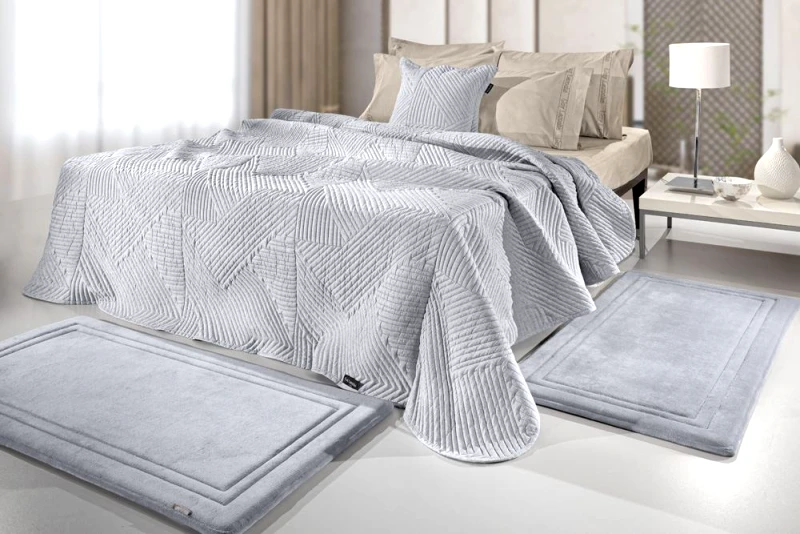 Guy Laroche Χαλάκια SOFTY Silver 3τμχ