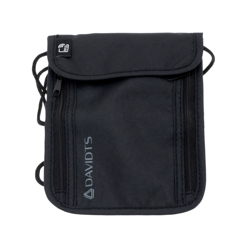 DAVIDTS Πορτοφόλι Ταξιδίου Κρεμαστό DAVIDTS Μαύρο 280003-01 14 x 19.50 x 0.5 cm