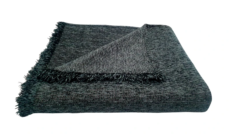 ΚΟΜΒΟΣ Ριχτάρι ΚΟΜΒΟΣ Σενίλ 2θ 180x240 Ψάθα Sky Grey