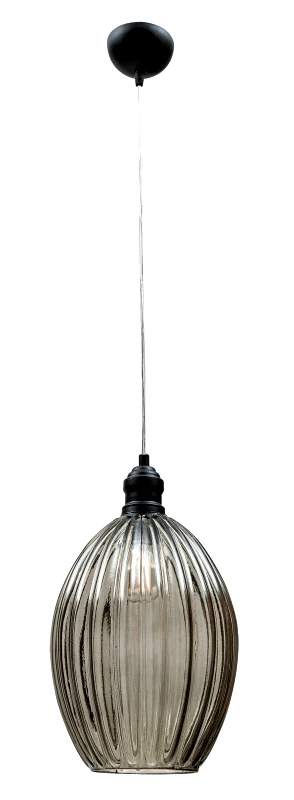 ARLIGHT Pdt 1455 fu 1/φ γυαλινο οβαλ φιμε γκρι 1χε27