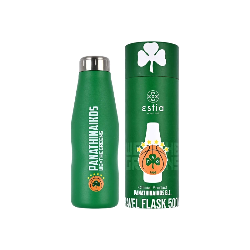 ESTIA ΘΕΡΜΟΣ TRAVEL FLASK PANATHINAIKOS BC EDITION 500ml 00-12328, ESTIA
