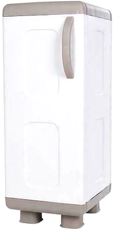 HOMEPLAST Ντουλάπα Μονόφυλλη Πλαστική Ρέα 44x36x96εκ. Μπεζ-Ζαχαρί, HOMEPLAST