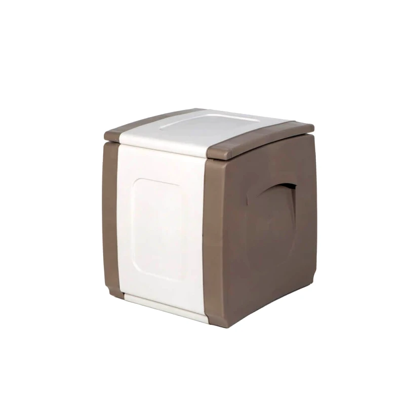 HOMEPLAST Μπαούλο Πλαστικό Μ50xΠ54xΥ57εκ Compact Μπεζ-Ζαχαρί, HOMEPLAST