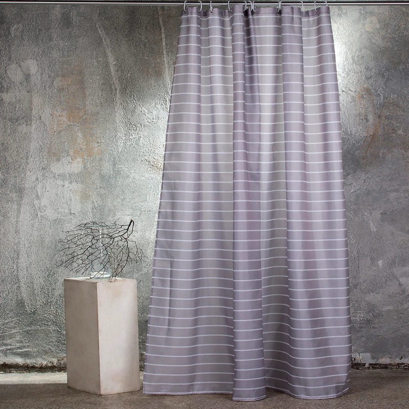MELINEN Κουρτινα μπανιου (180x180) stripe grey, melinen