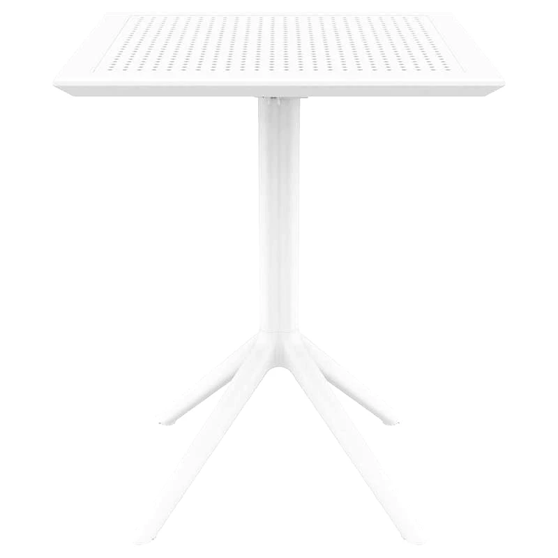 ZOUGRIS ΣΚΑΙ ΤΡΑΠΕΖΙ ΠΤΥΣ/ΝΟ 60Χ60X74εκ. WHITE ΠΟΛ/ΝΙΟΥ