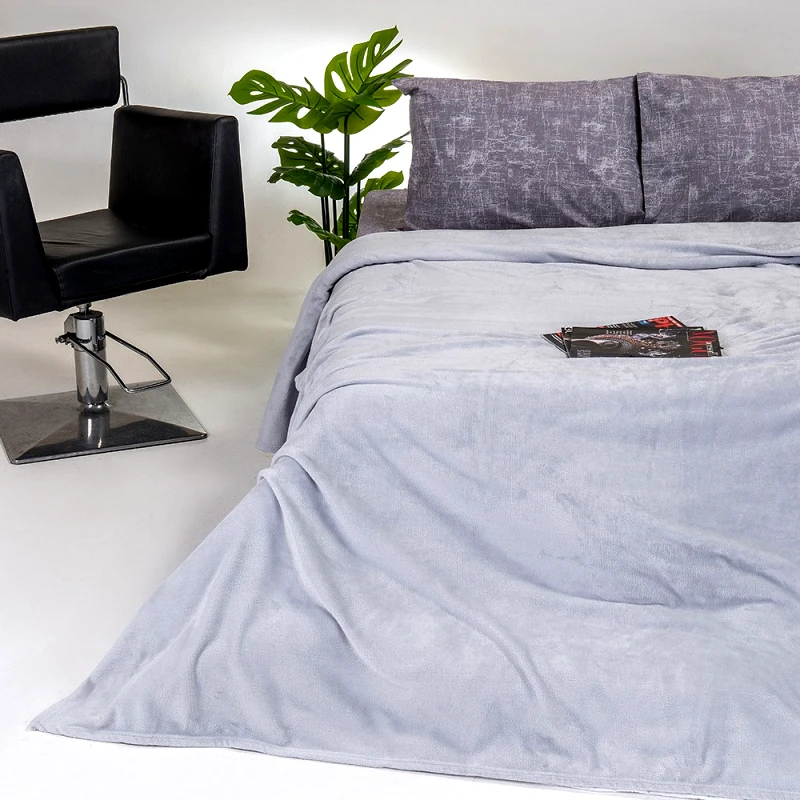 MELINEN Κουβερτα flannel υπερδιπλη tokyo light grey (220χ240)