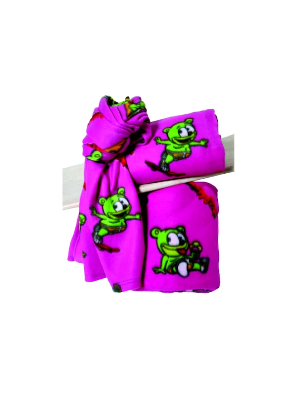 Viopros Κουβέρτα Fleece Κούνιας 115x155 Gummy Bear Φούξια