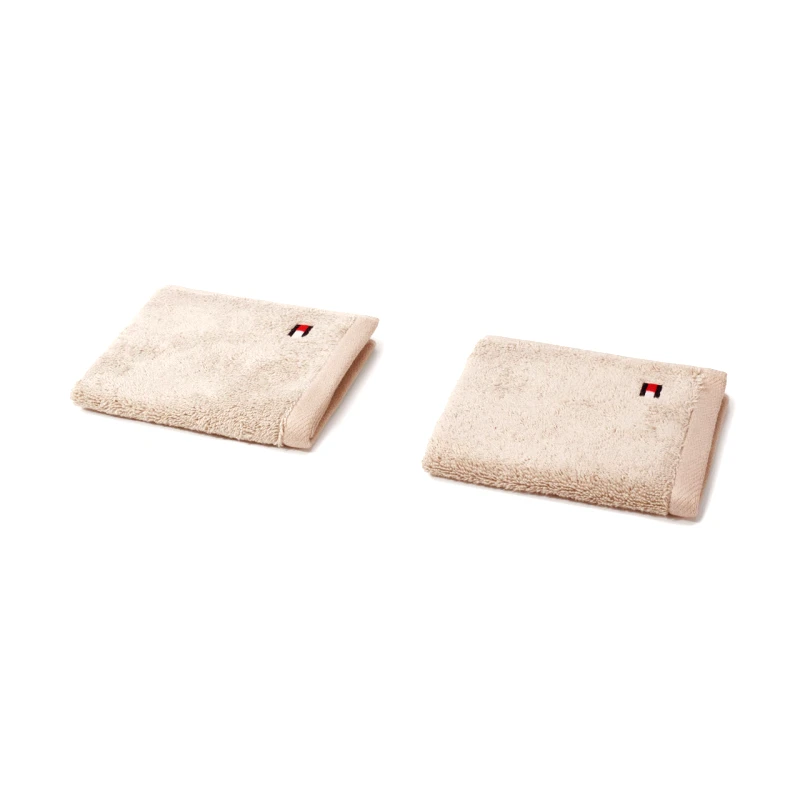 TOMMY HILFIGER Πετσετα λαβετα lεgενd σετ 2 τεμ αμμου (sανd ) 30χ30cμ 100%cοττον 540gsμ τομμυ ηιlfιgεr