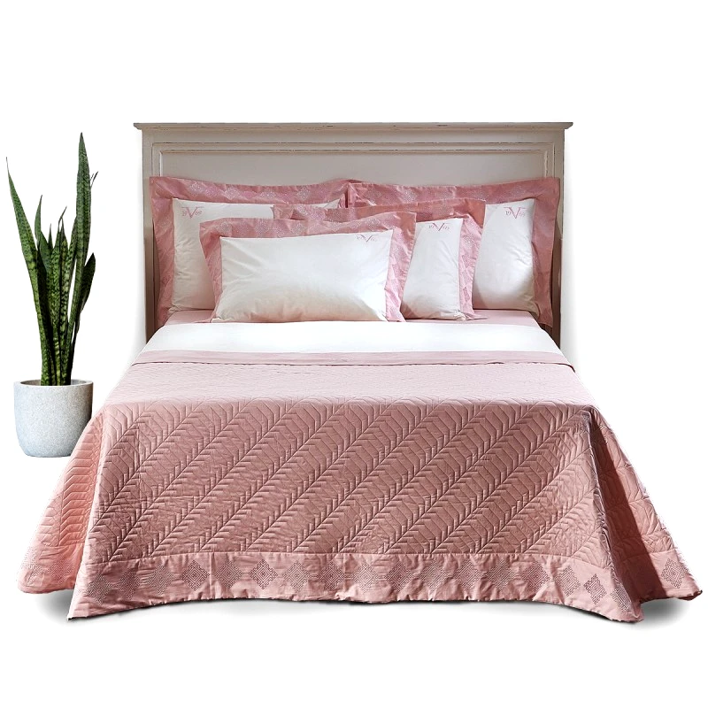SB Home Σετ σεντονια 240χ270+2 μαξ/κεσ- imperia pink