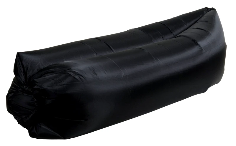 LIANOS Μάυρη Φουσκωτή Πολυθρόνα Παραλίας 260 x 70cm