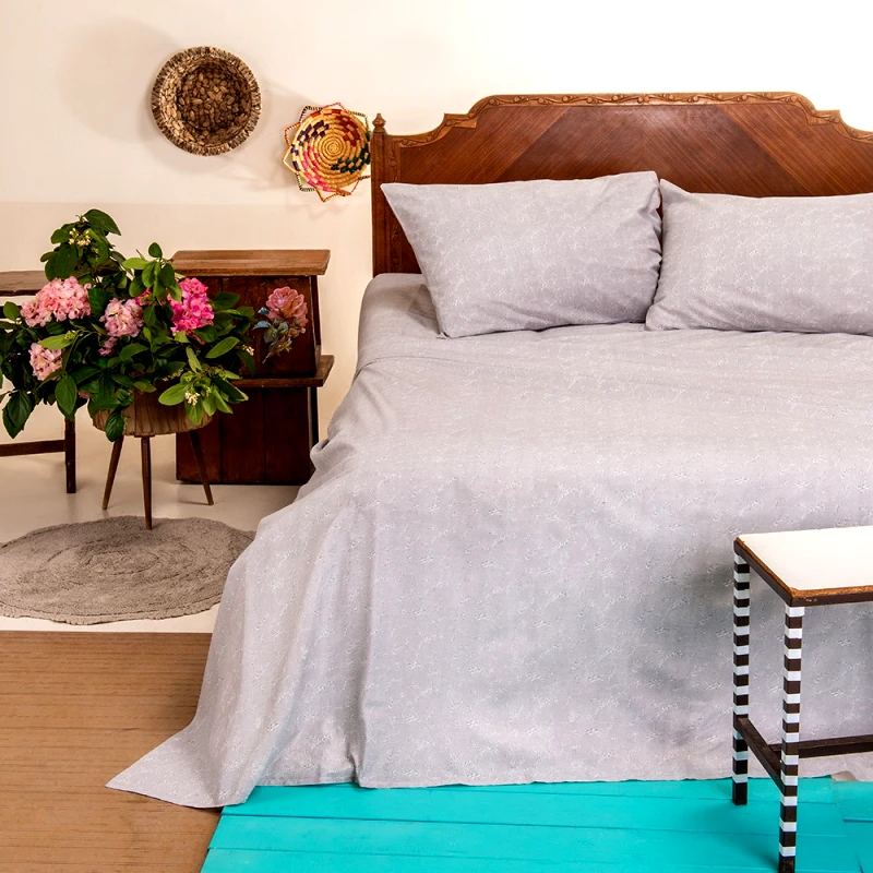MELINEN Σεντονι μονο romantic grey urban line mixology (170χ270), melinen