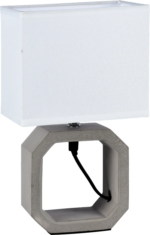 ARLIGHT Tlc 6003 wh πορτατιφ τετραγωνη κεραμικη βαση καπελο λευκο 1χε14