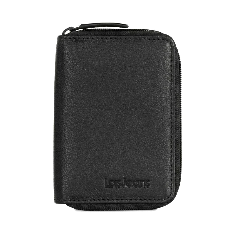 LOIS Πορτοφόλι με Μπρελόκ Ανδρικό LOIS με RFID Δερμάτινο Μαύρο 205201-01 10.5 x 7.5 x 1.5 cm