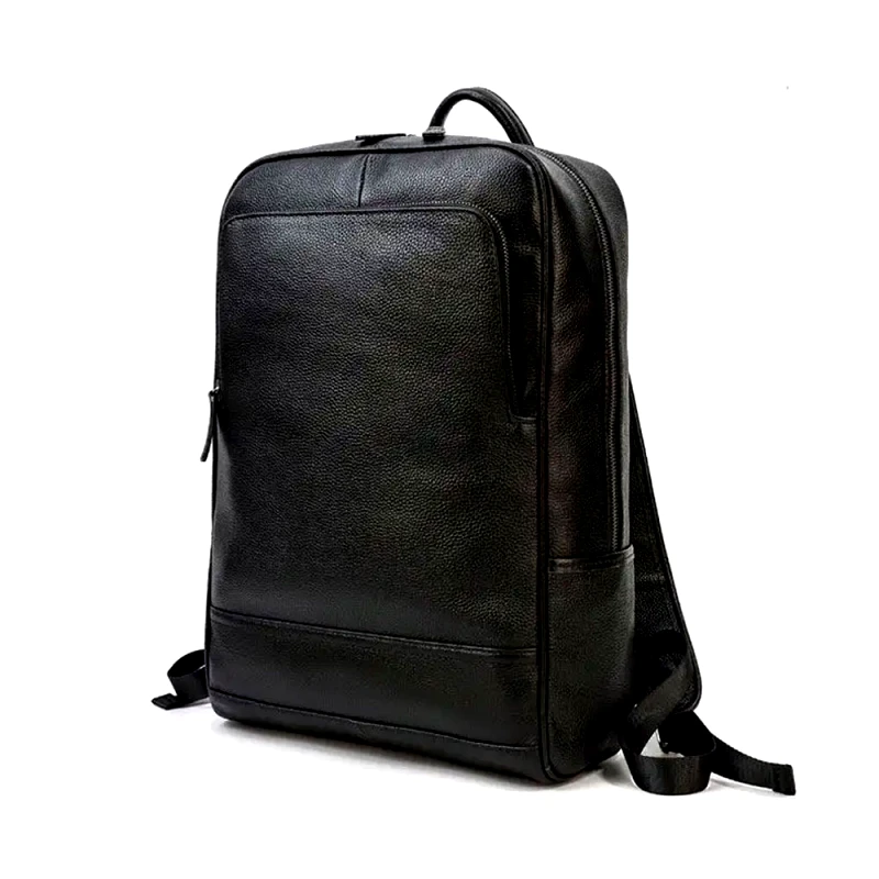 Amber Σακίδιο Δερμάτινο με Θήκη Laptop 15,6'' AMBER Μαύρο AM2015 43 x 31 x 15 cm