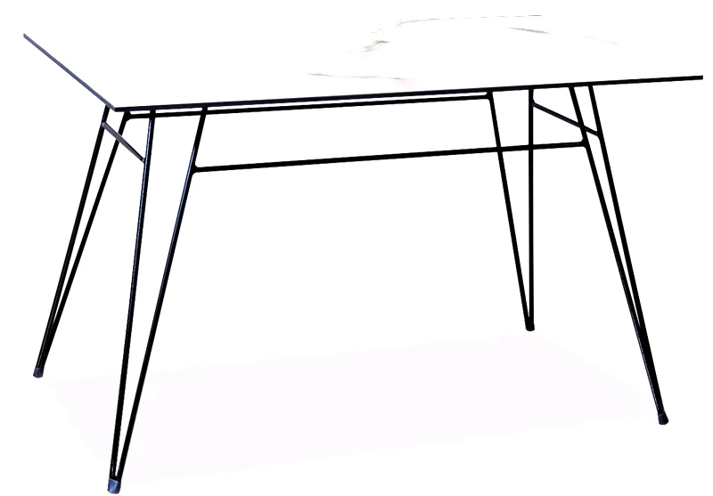 KATOIKEIN DECO Παραλληλόγραμμο Μεταλλικό Τραπέζι Με Επιφάνεια Compact Hpl Γκρί 120 x 80 x 75(h)cm