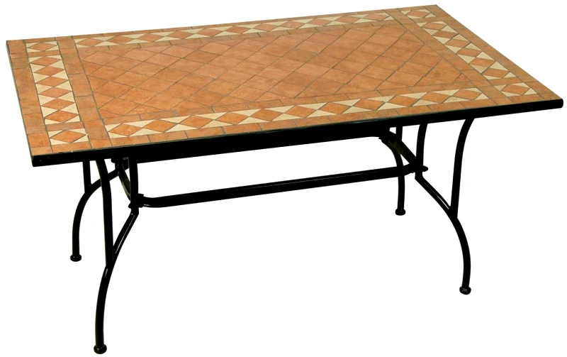 LIANOS Παραλ/μο Μεταλλικό Τραπέζι Mosaic 120 x 80 x 75(h)cm