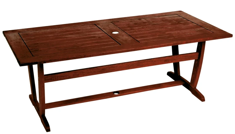 LIANOS Ξύλινο Παραλ/μο Σταθερό Τραπέζι Kwilla 200 x 100cm