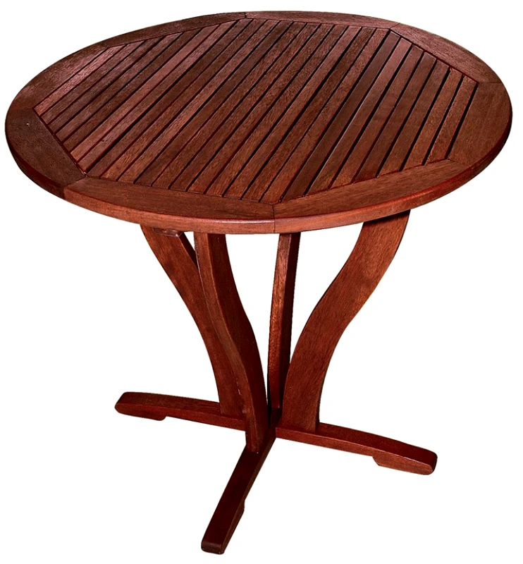LIANOS Ξύλινο Στρογγυλό Σταθερό Τραπέζι Kwilla 85cm