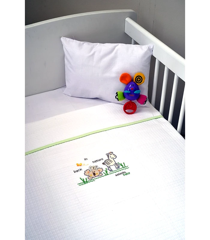 Aslanis Baby Home Aslanis Baby des.504 Κουβέρτα Πικέ Αγκαλιάς