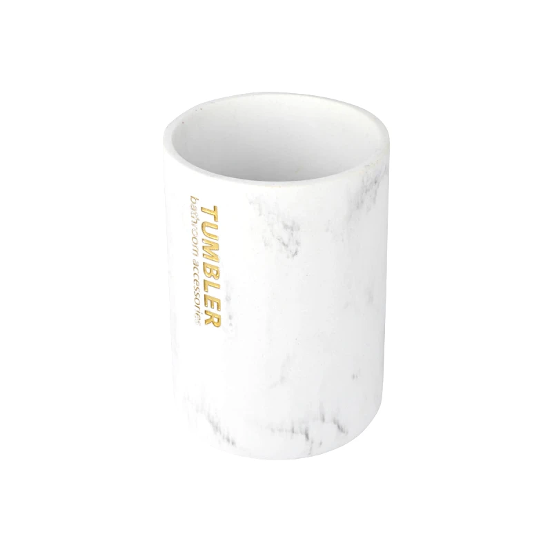 ESTIA Estia ποτηρακι μπανιου marble ρητινησ 02-21801